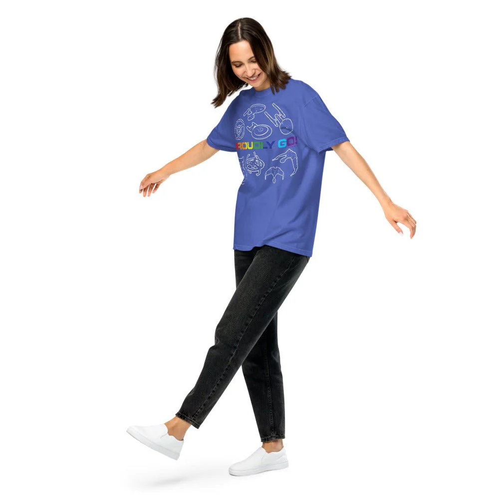Star Trek Pride Starships Proudly Go! Comfort Colors T-Shirt - Image 12