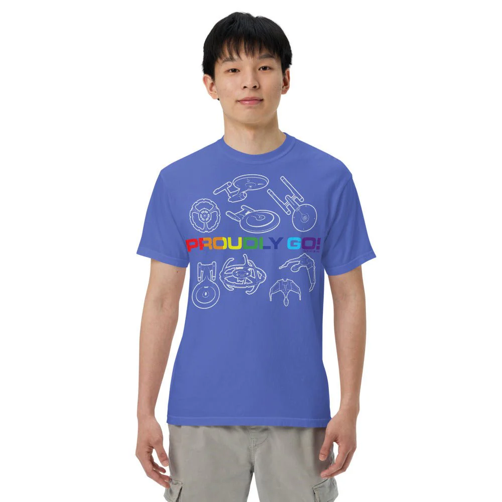 Star Trek Pride Starships Proudly Go! Comfort Colors T-Shirt - Image 17