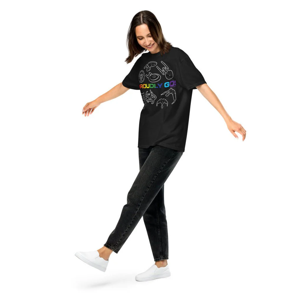 Star Trek Pride Starships Proudly Go! Comfort Colors T-Shirt - Image 3