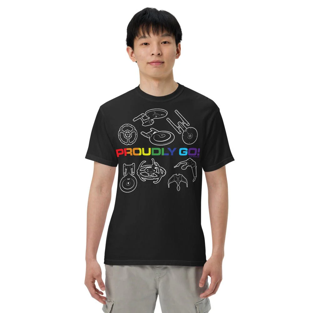 Star Trek Pride Starships Proudly Go! Comfort Colors T-Shirt - Image 7
