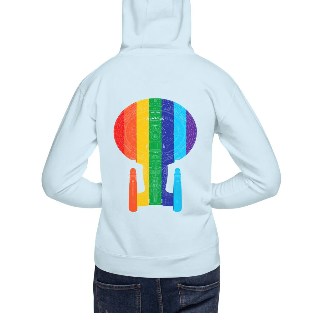 Star Trek Pride U.S.S Enterprise NCC 1701-D Unisex Premium Hoodie - Image 12