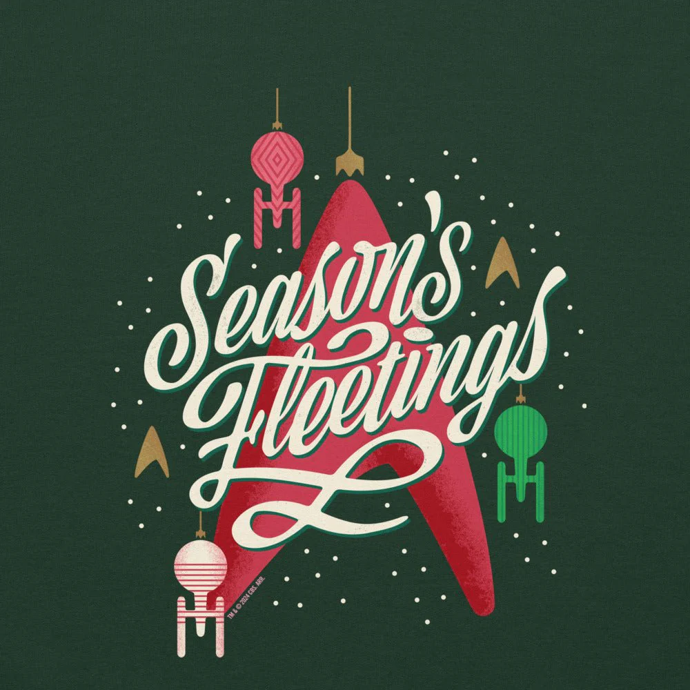 Star Trek Seasons Fleetings Holiday Fleece Crewneck - Image 2