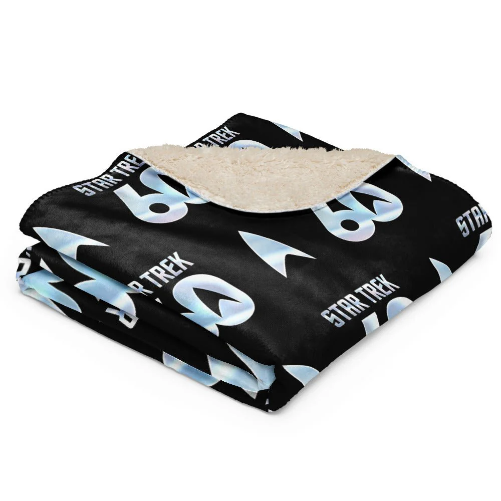 Star Trek Sherpa Blanket 60th Anniversary Logo - Image 3