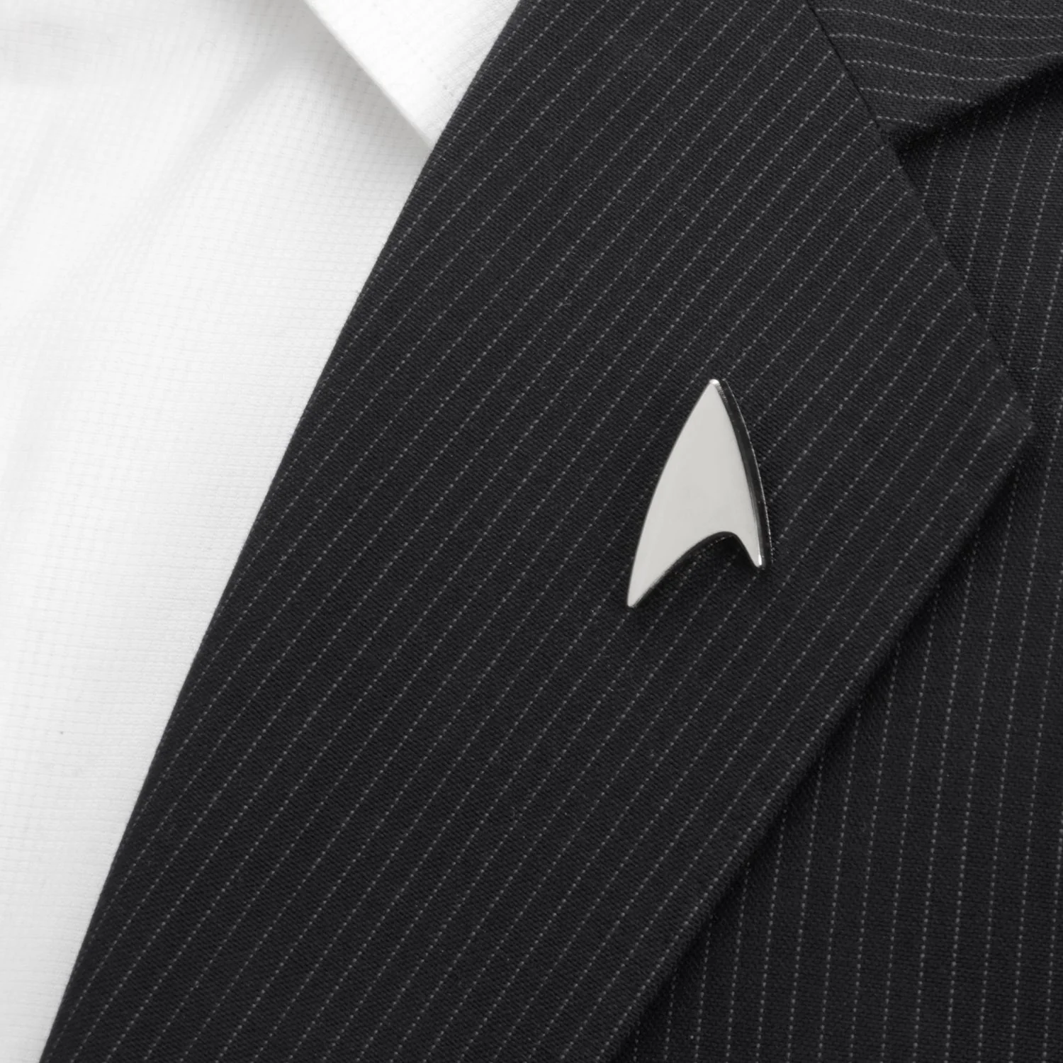 Star Trek Silver Delta Shield Lapel Pin - Image 2