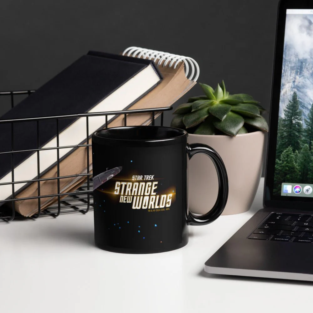 Star Trek: Strange New Worlds Enterprise Black Mug - Image 3