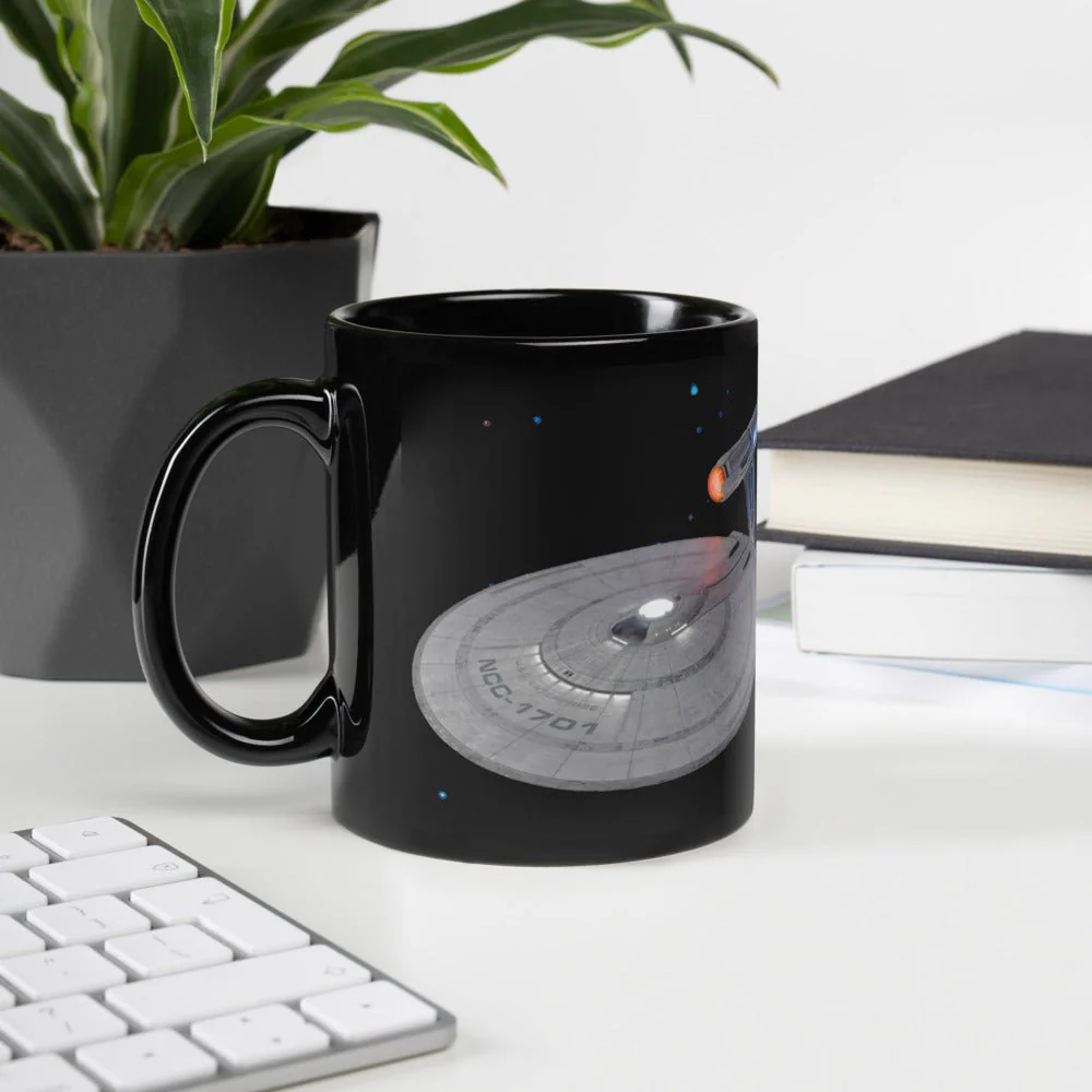 Star Trek: Strange New Worlds Enterprise Black Mug - Image 4