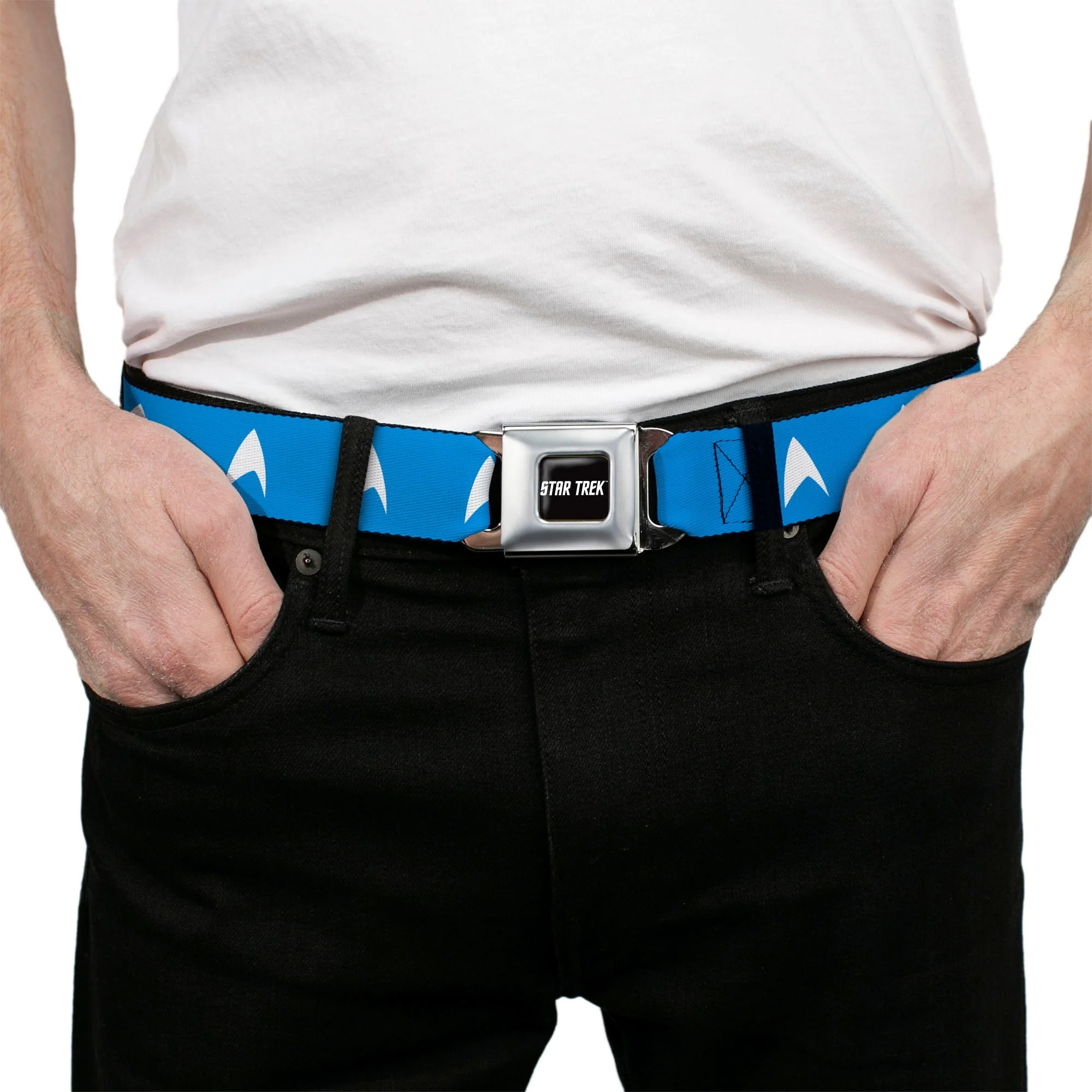 Star Trek Starfleet Insignia Logo Seatbelt Buckle Belt - Image 3