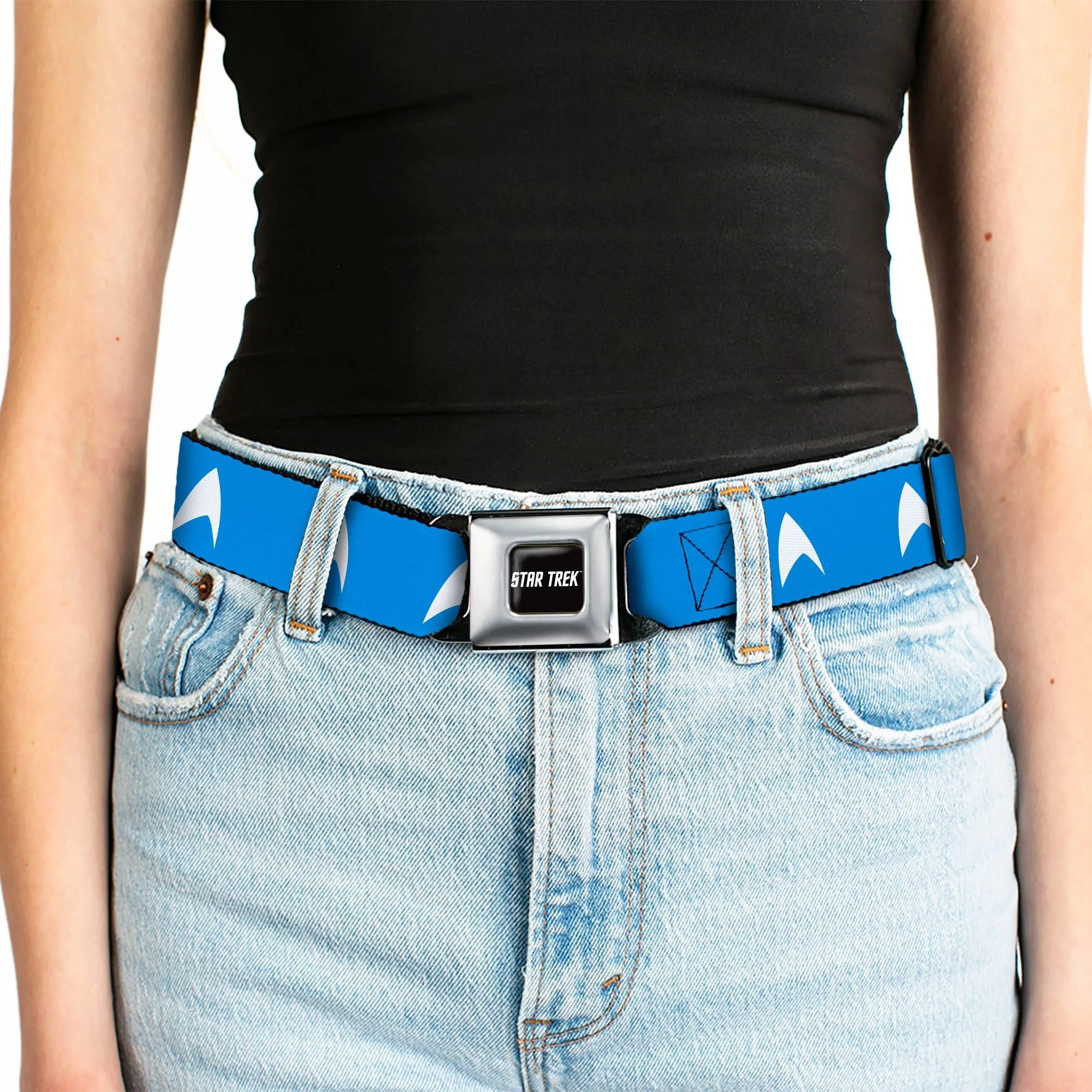 Star Trek Starfleet Insignia Logo Seatbelt Buckle Belt - Image 5