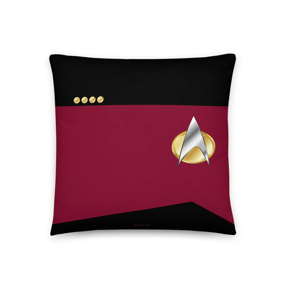 Star Trek: The Next Generation Command Uniform Throw Pillow - Image 2