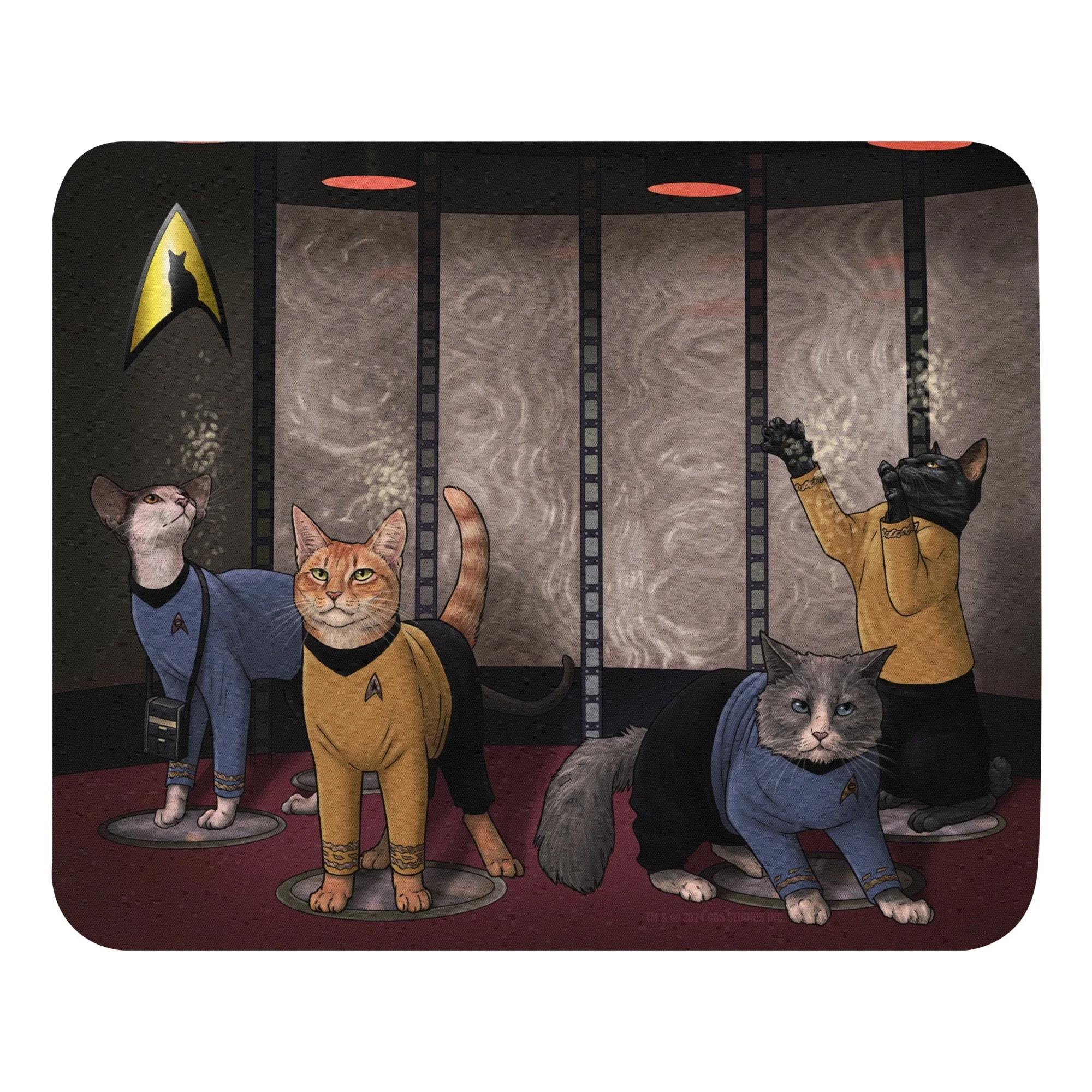 Star Trek: The Original Series Crew Cats Mouse Pad - Image 2