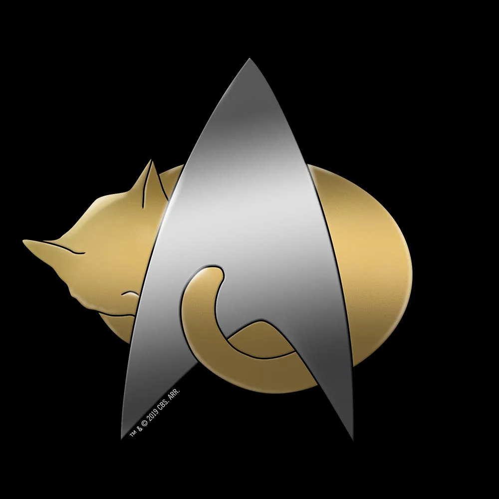 Star Trek: The Next Generation Kitty Cat Logo Graphic T-Shirt - Image 2