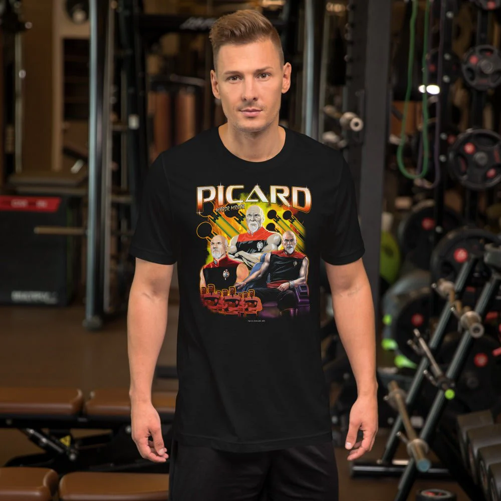Star Trek: The Next Generation Mirror Universe Picard Heartthrob Unisex T-Shirt - Image 3