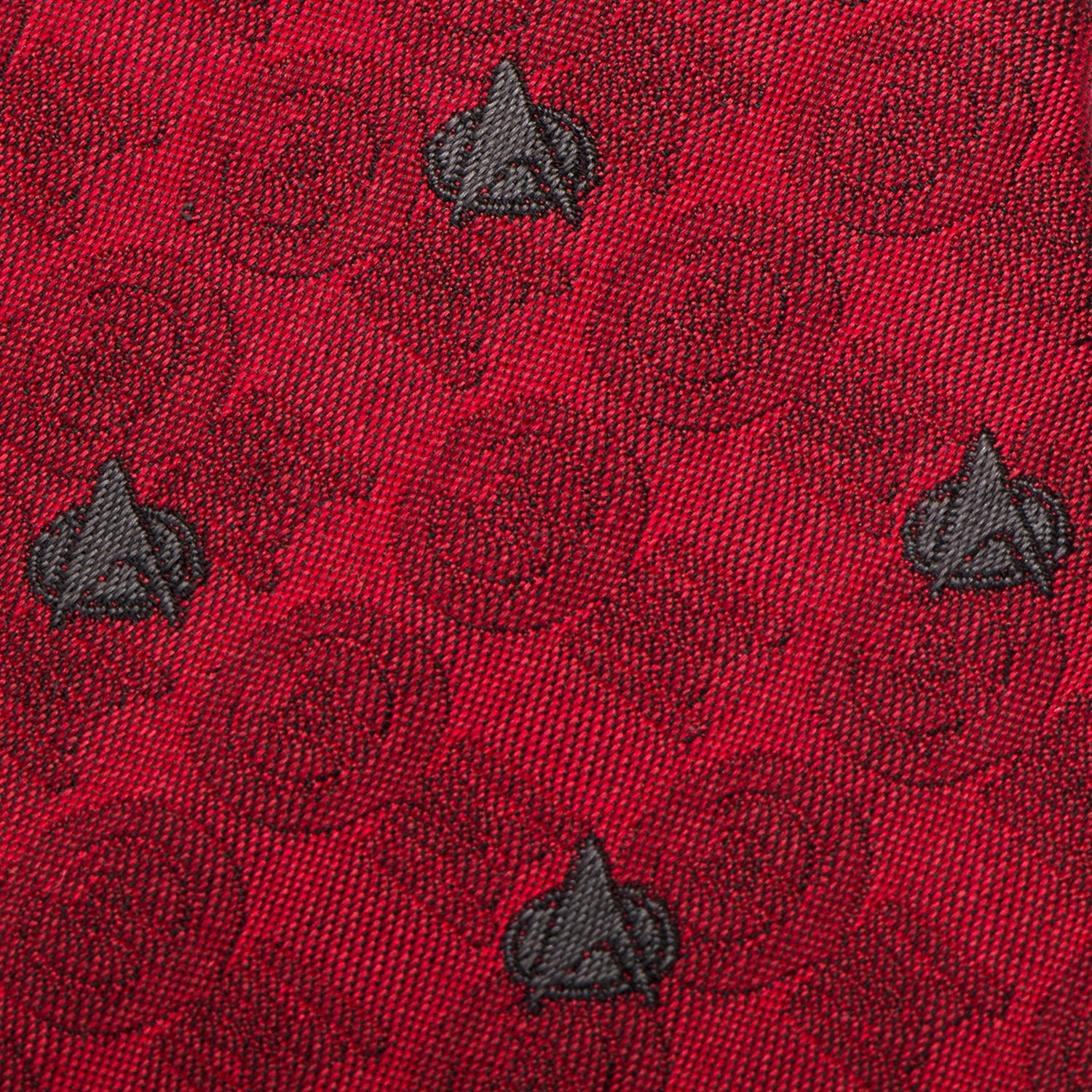 Star Trek: The Next Generation Red Delta Shield Men's Tie - Image 5