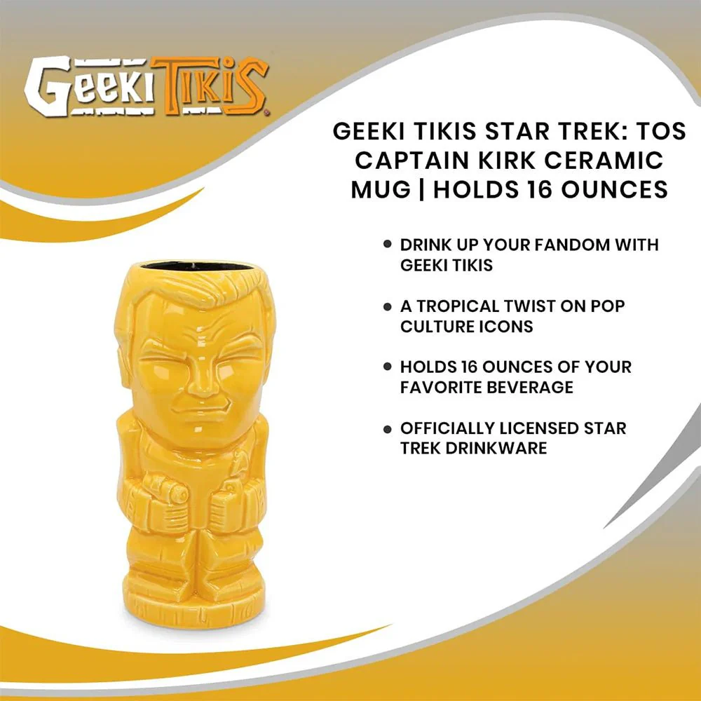 Star Trek: The Original Series Captain Kirk Ceramic Tiki Mug - Image 2