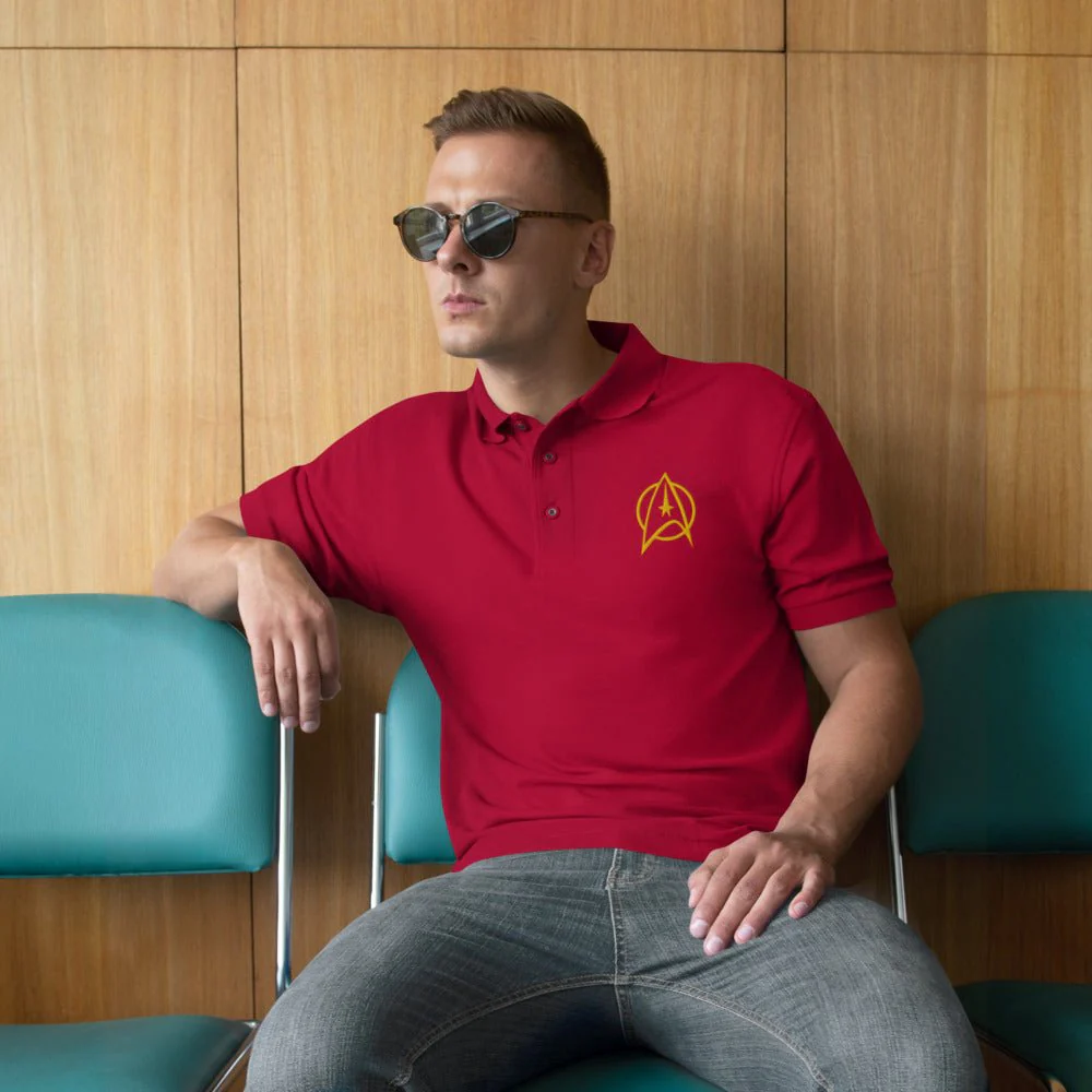 Star Trek: The Original Series Delta Embroidered Polo Shirt - Image 5