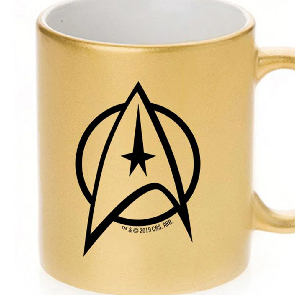 Star Trek: The Original Series Delta Personalized 11 oz Gold Metallic Mug - Image 2