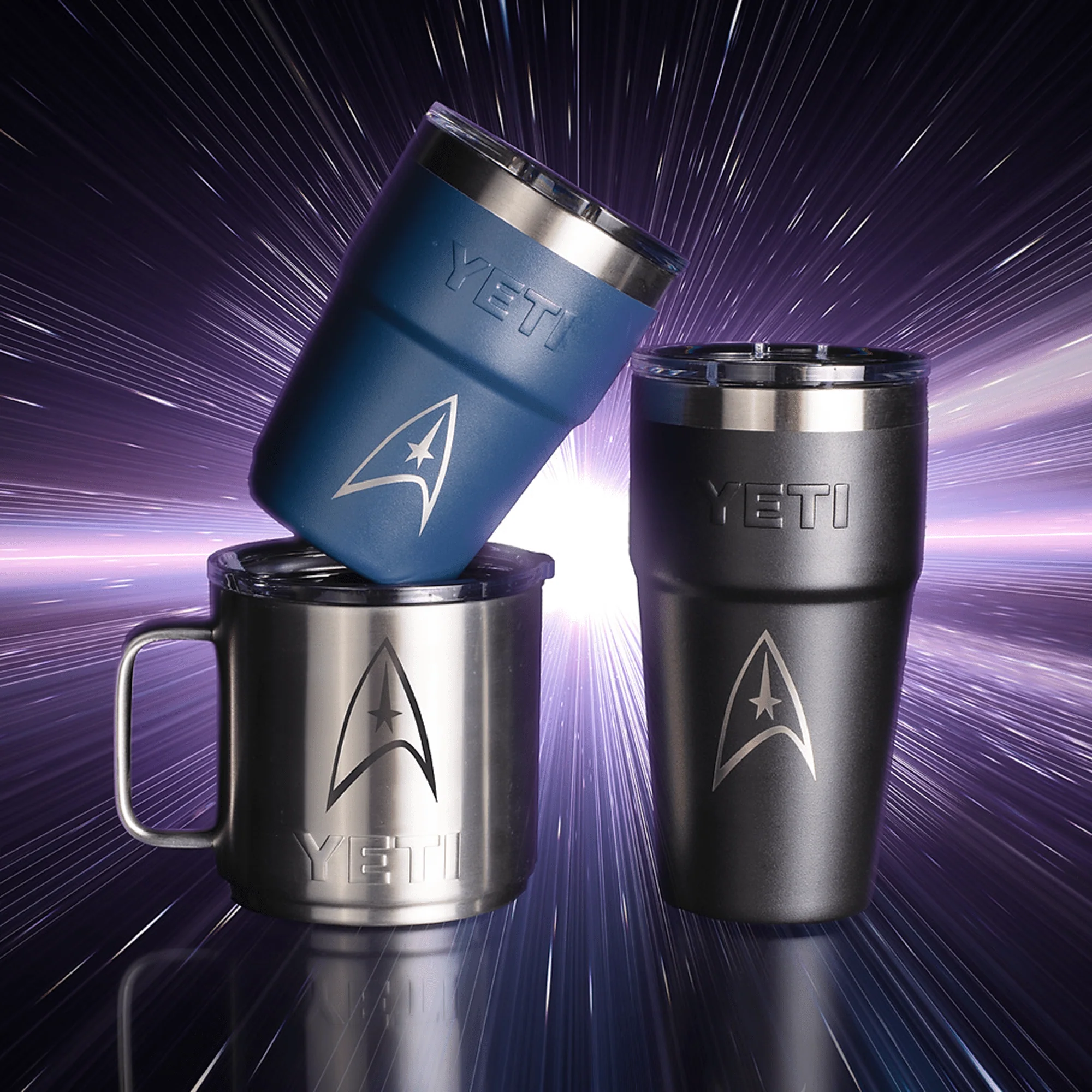 Star Trek: The Original Series Delta Yeti® Rambler 20oz Stackable Cup with Lid - Image 4