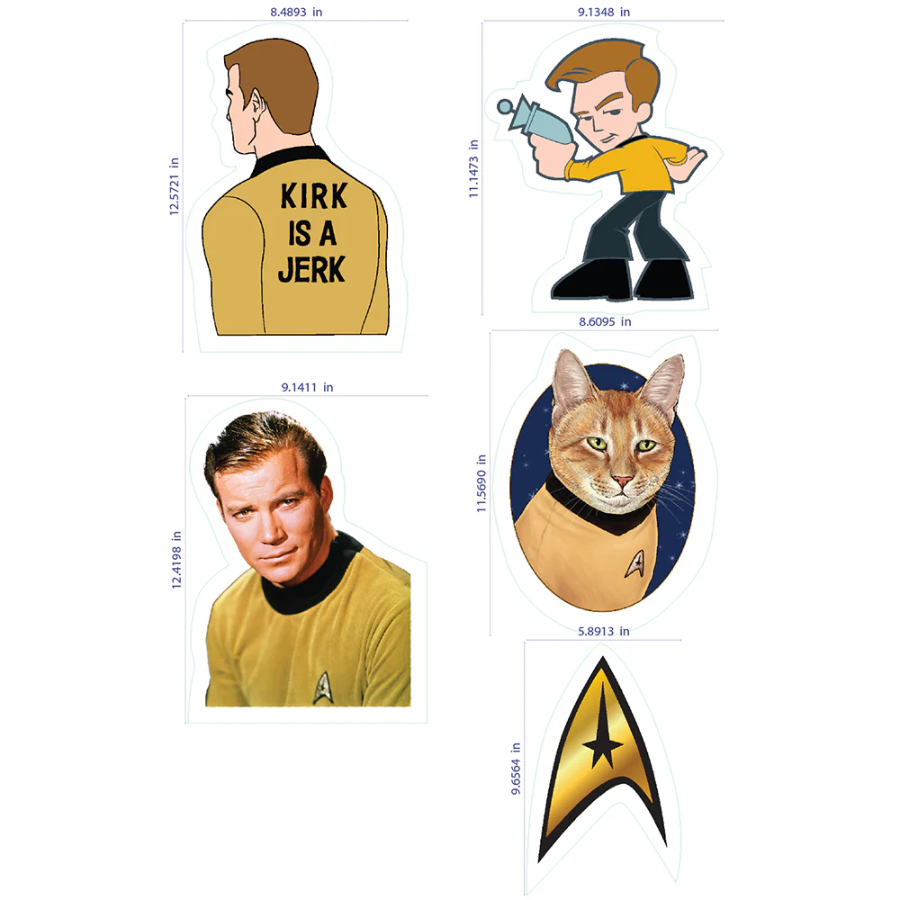 Star Trek: The Original Series Kirk Wall Decals - Image 3