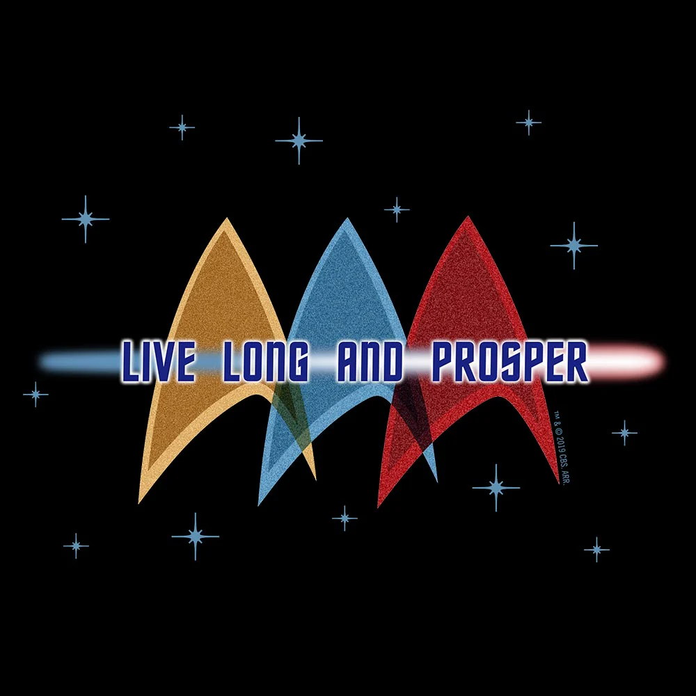 Star Trek: The Original Series Live Long and Prosper Deltas Fleece Hooded Sweatshirt - Image 2