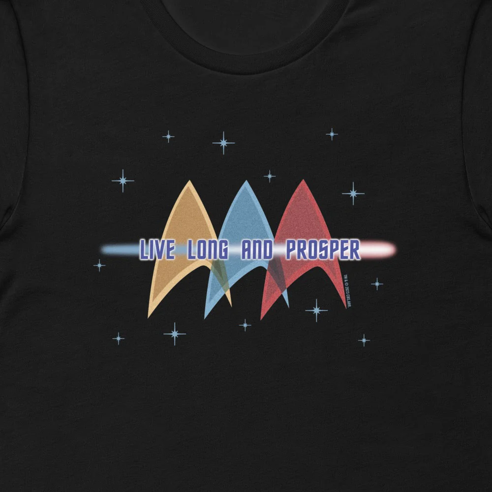 Star Trek: The Original Series Live Long & Prosper Deltas Adult Short Sleeve T-Shirt - Image 2