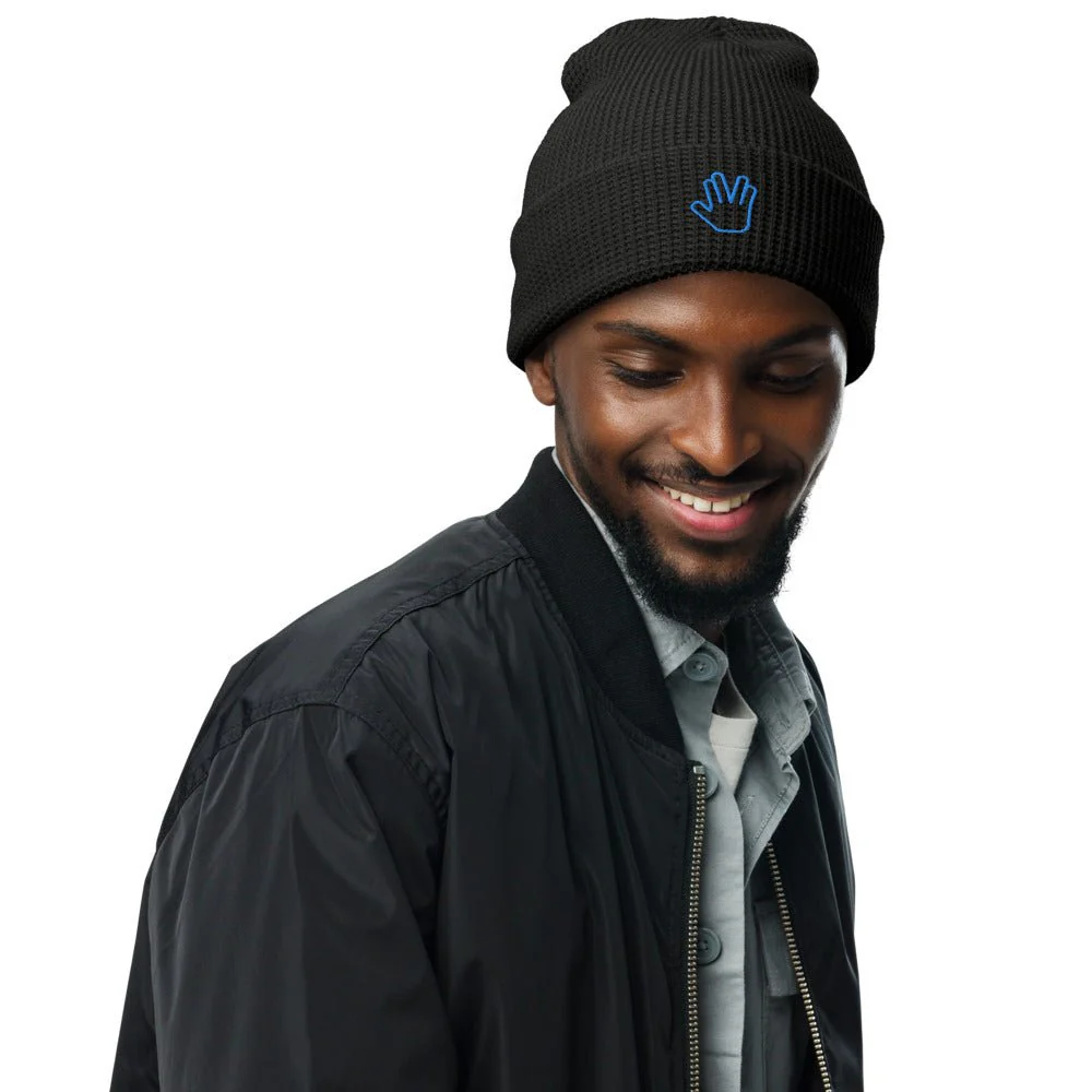 Star Trek: The Original Series Live Long Prosper Embroidered Waffle Beanie - Image 2