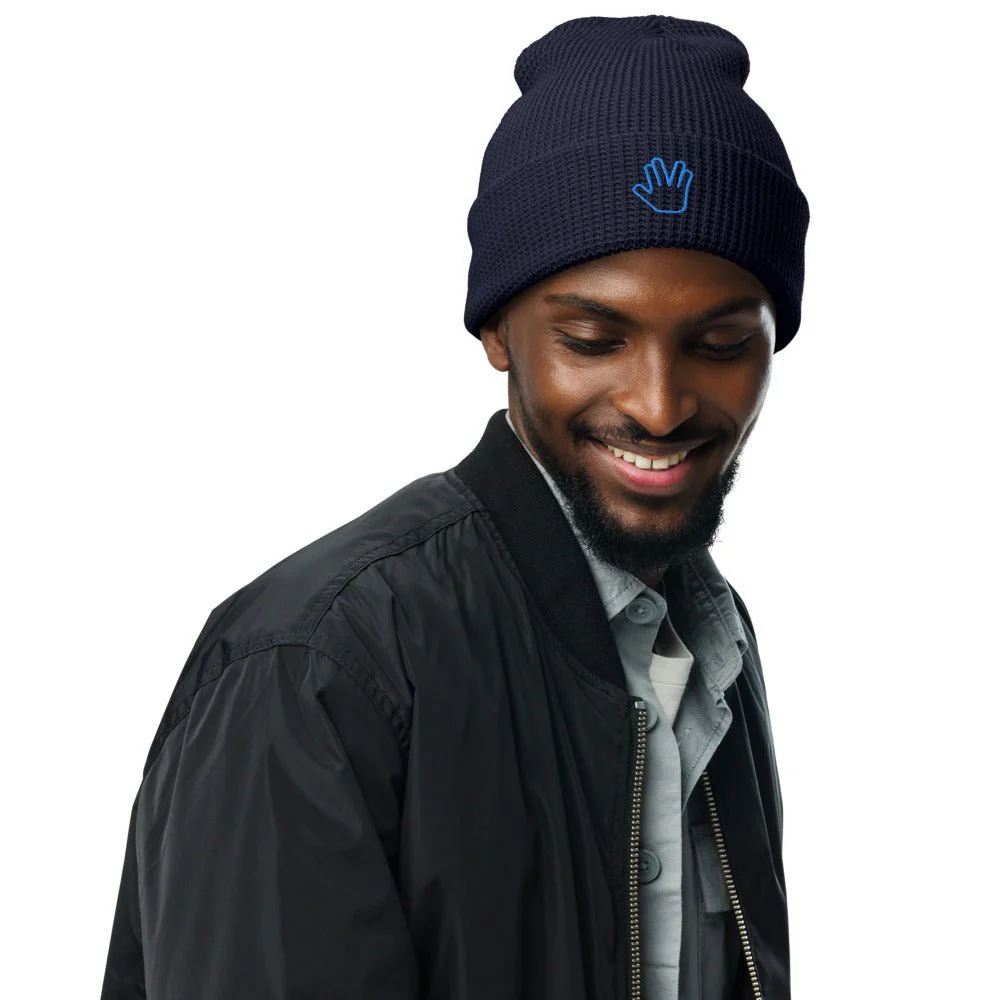 Star Trek: The Original Series Live Long Prosper Embroidered Waffle Beanie - Image 5