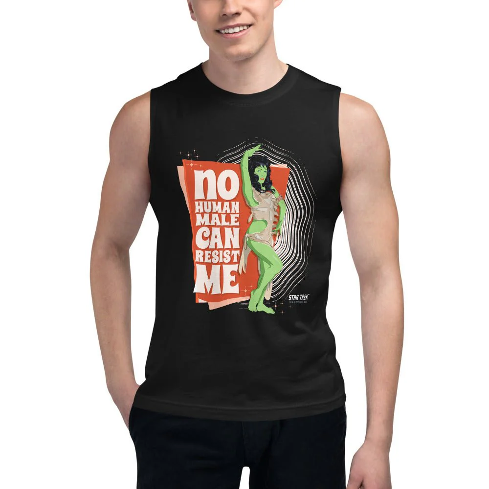 Star Trek: The Original Series No Human Male Can Resist Me Unisex Muscle Tank Top - Image 2