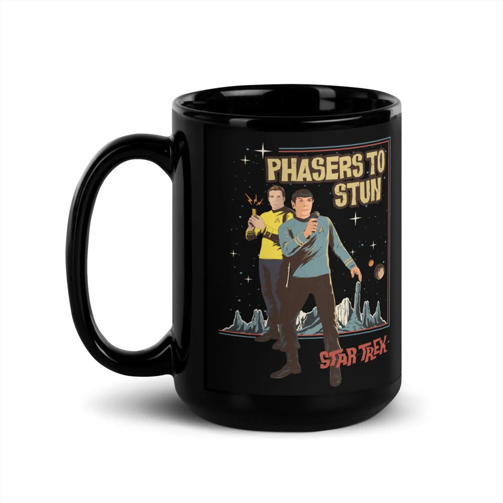 Star Trek: The Original Series Phasers To Stun Black Mug - Image 4
