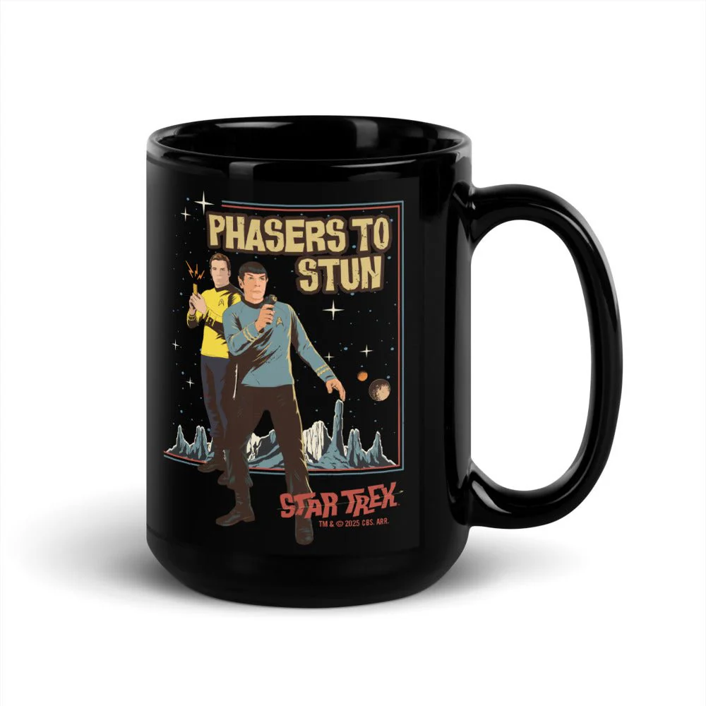 Star Trek: The Original Series Phasers To Stun Black Mug - Image 5