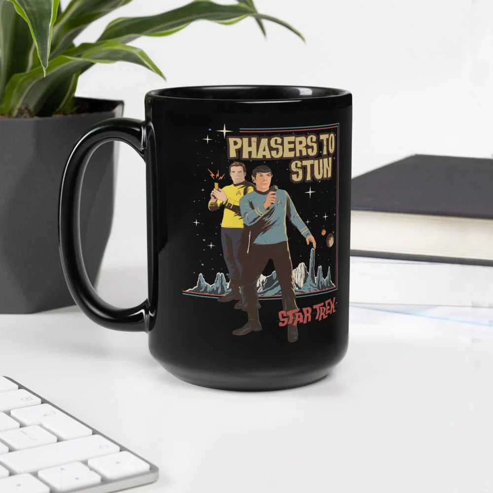 Star Trek: The Original Series Phasers To Stun Black Mug - Image 6