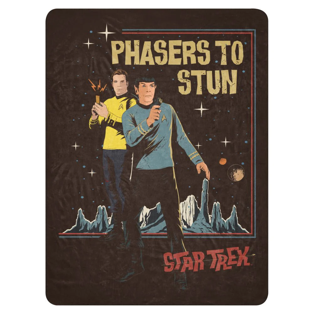 Star Trek: The Original Series Phasers To Stun Premium Sherpa Blanket - Image 11