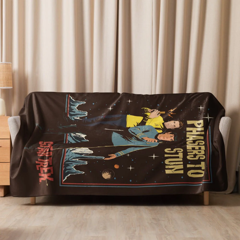 Star Trek: The Original Series Phasers To Stun Premium Sherpa Blanket - Image 13