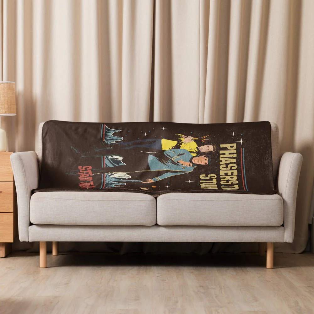 Star Trek: The Original Series Phasers To Stun Premium Sherpa Blanket - Image 3