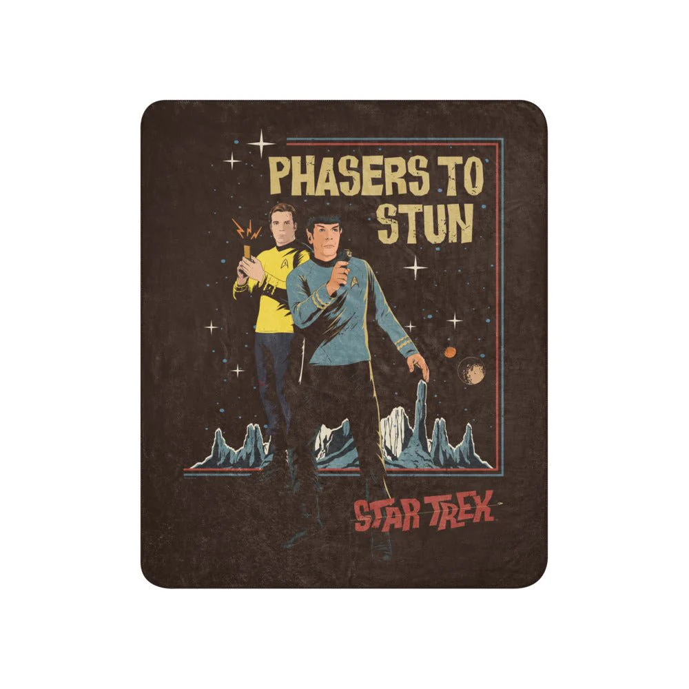 Star Trek: The Original Series Phasers To Stun Premium Sherpa Blanket - Image 6