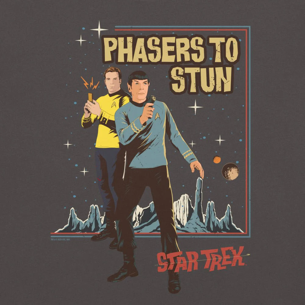 Star Trek: The Original Series Phasers To Stun Unisex Comfort Colors T-Shirt - Image 2