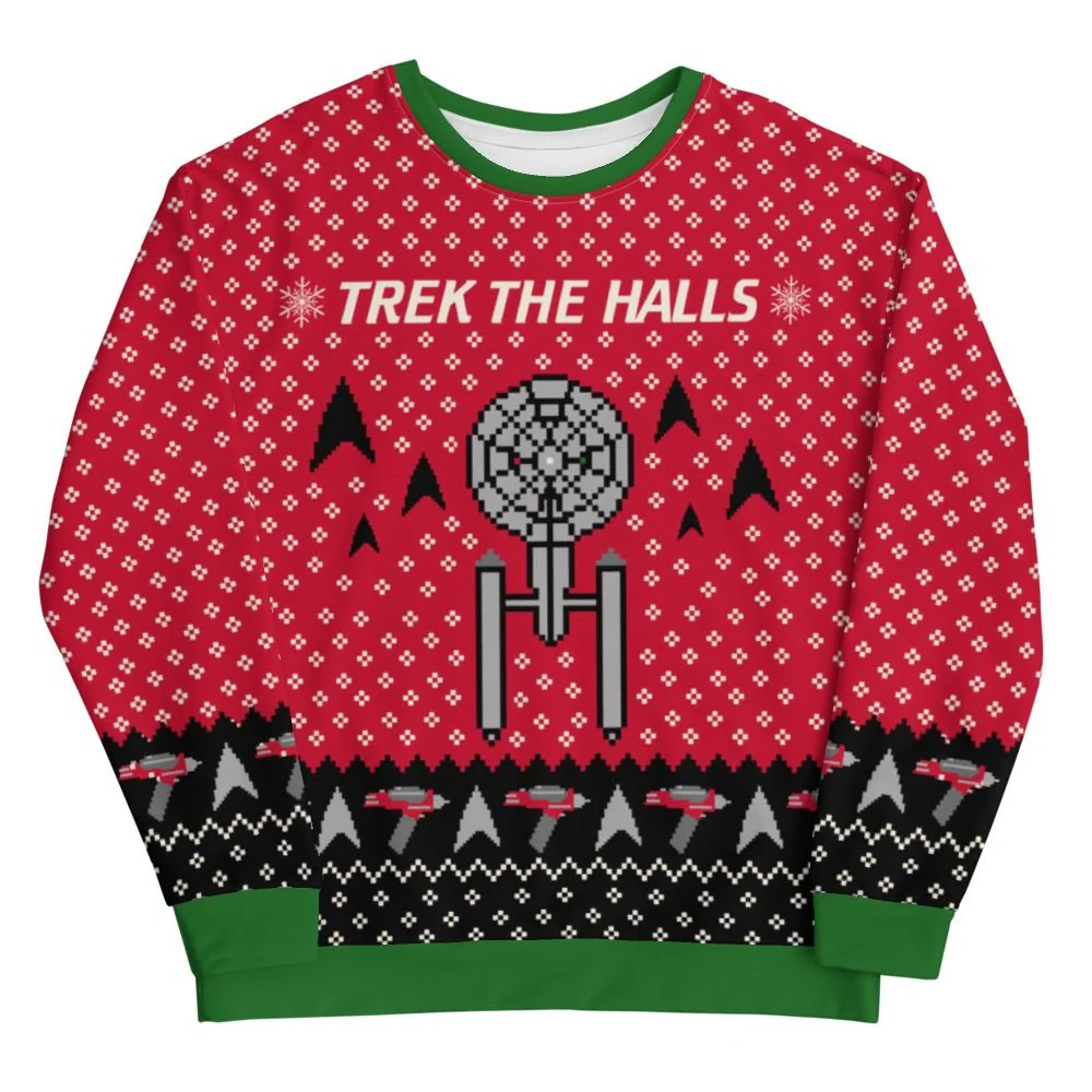 Star Trek: The Original Series Trek The Halls Adult All-Over Print Sweatshirt
