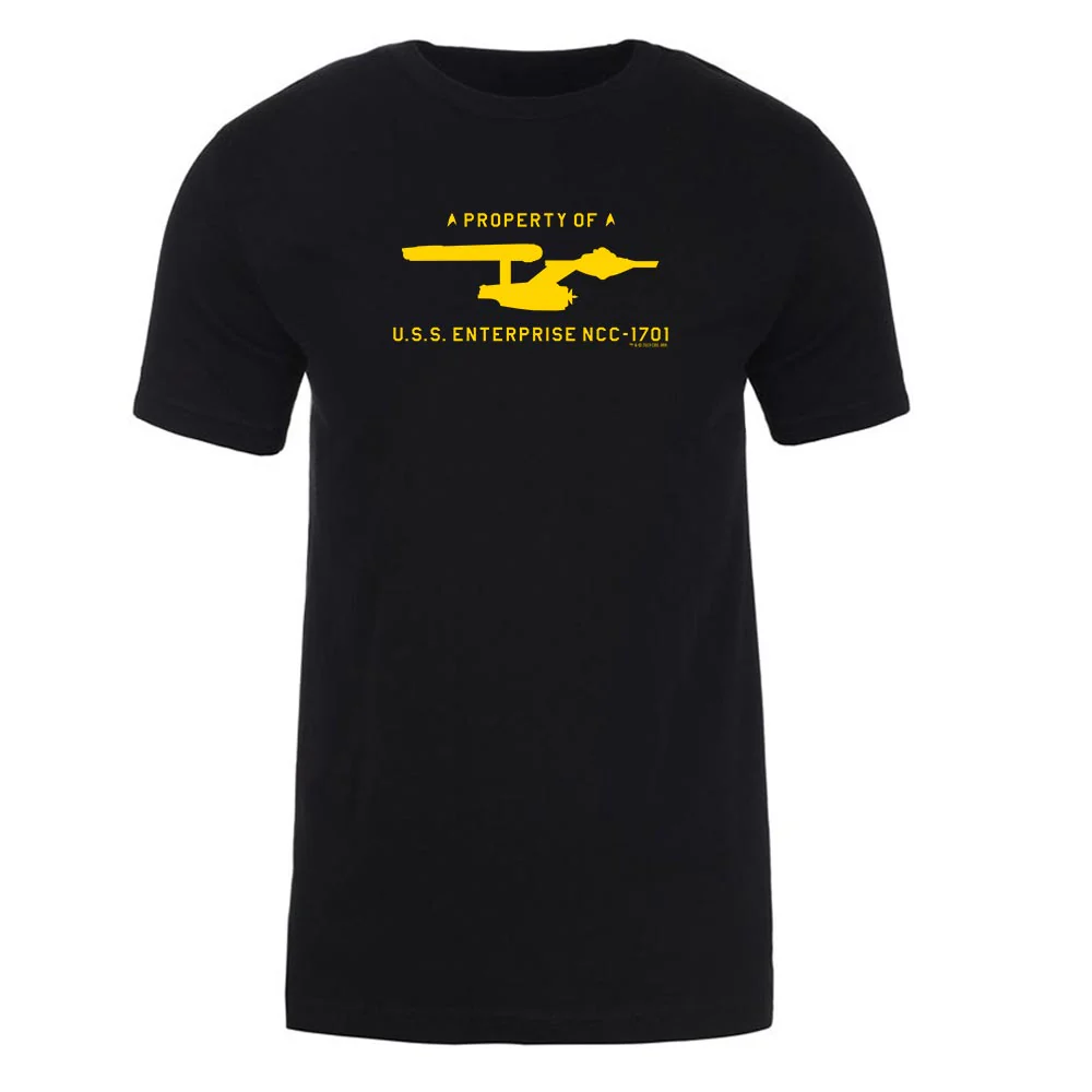 Star Trek: The Original Series U.S.S. Enterprise Property of Profile Adult Short Sleeve T-Shirt