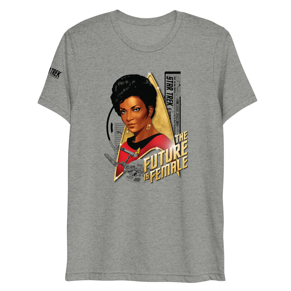 Star Trek: The Original Series Uhura The Future Is Female Unisex Tri-Blend T-Shirt - Image 5