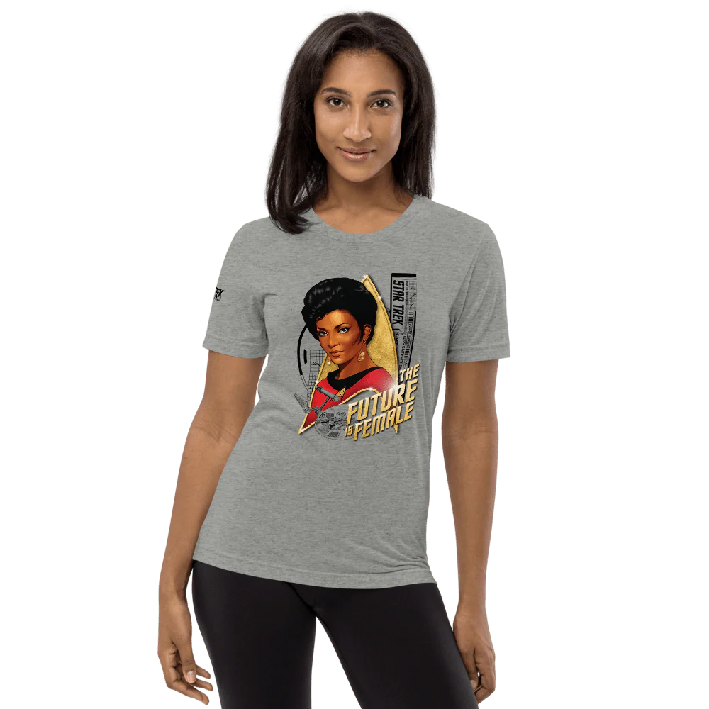 Star Trek: The Original Series Uhura The Future Is Female Unisex Tri-Blend T-Shirt - Image 6