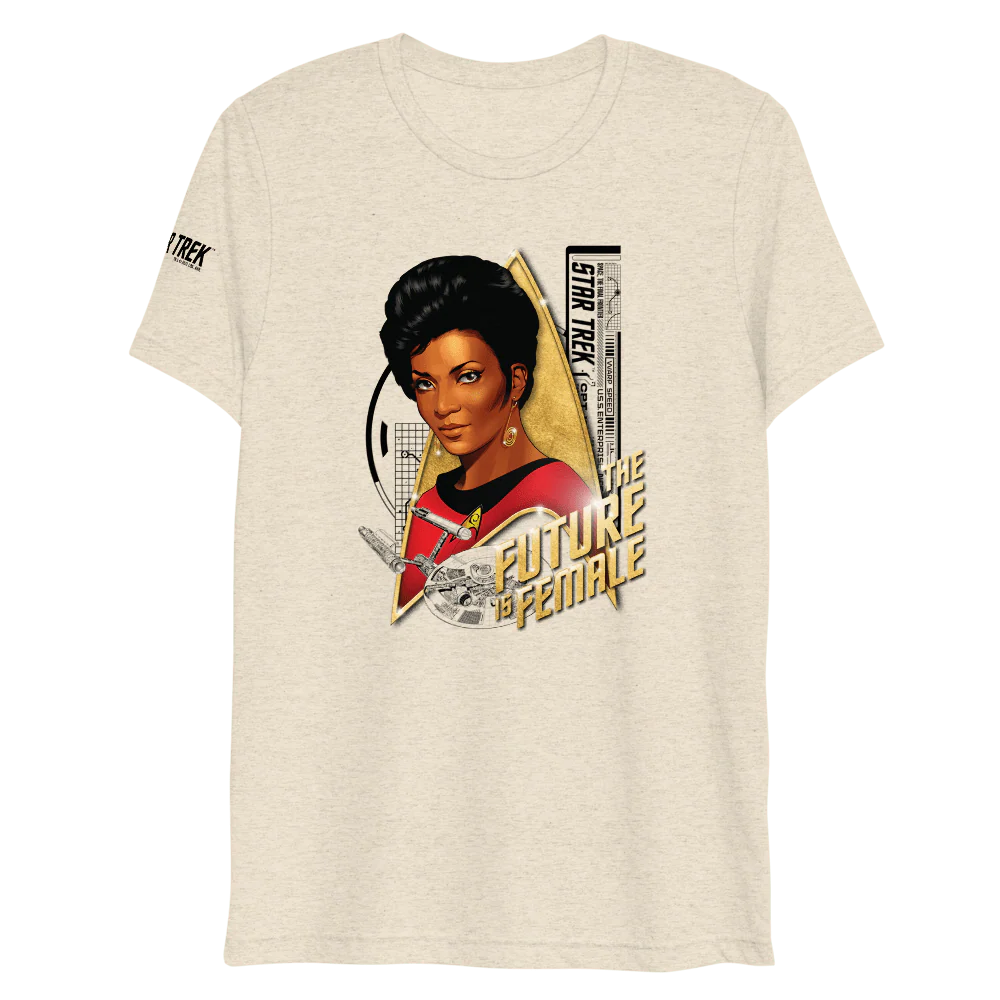 Star Trek: The Original Series Uhura The Future Is Female Unisex Tri-Blend T-Shirt - Image 7