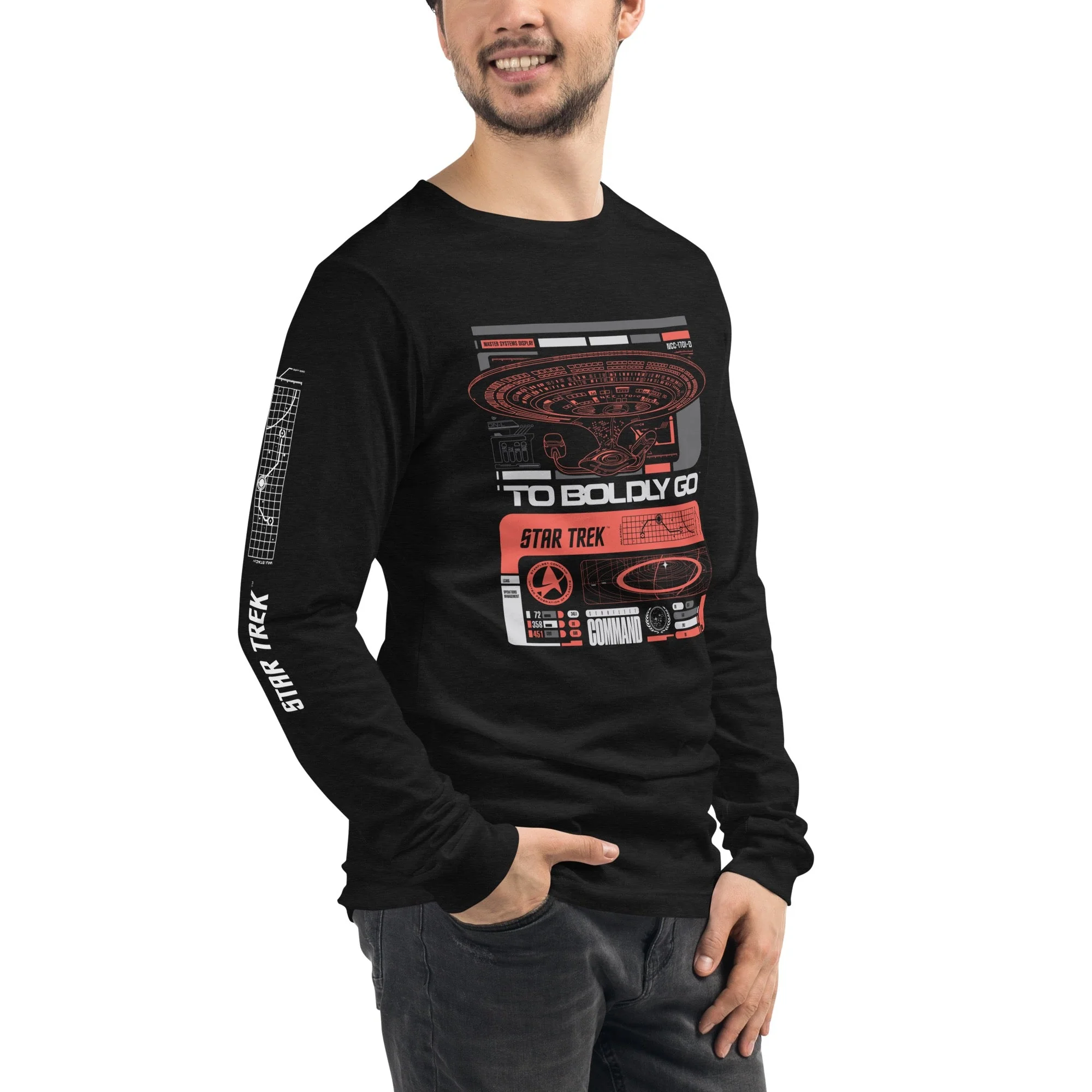 Star Trek To Boldly Go Long Sleeve T-Shirt - Image 3