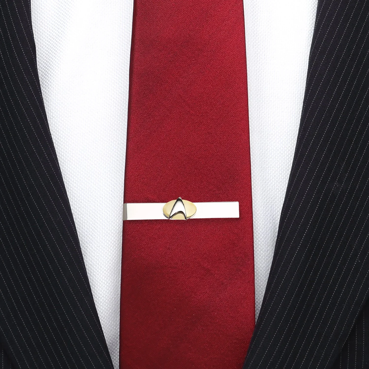 Star Trek Two Tone Delta Shield Tie Bar - Image 2