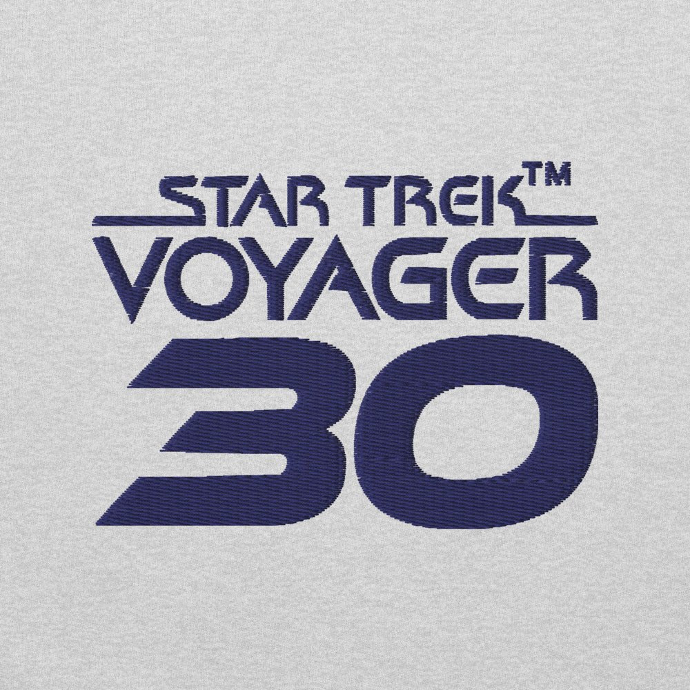 Star Trek: Voyager 30th Anniversary Embroidered Logo Crewneck Sweatshirt - Image 2