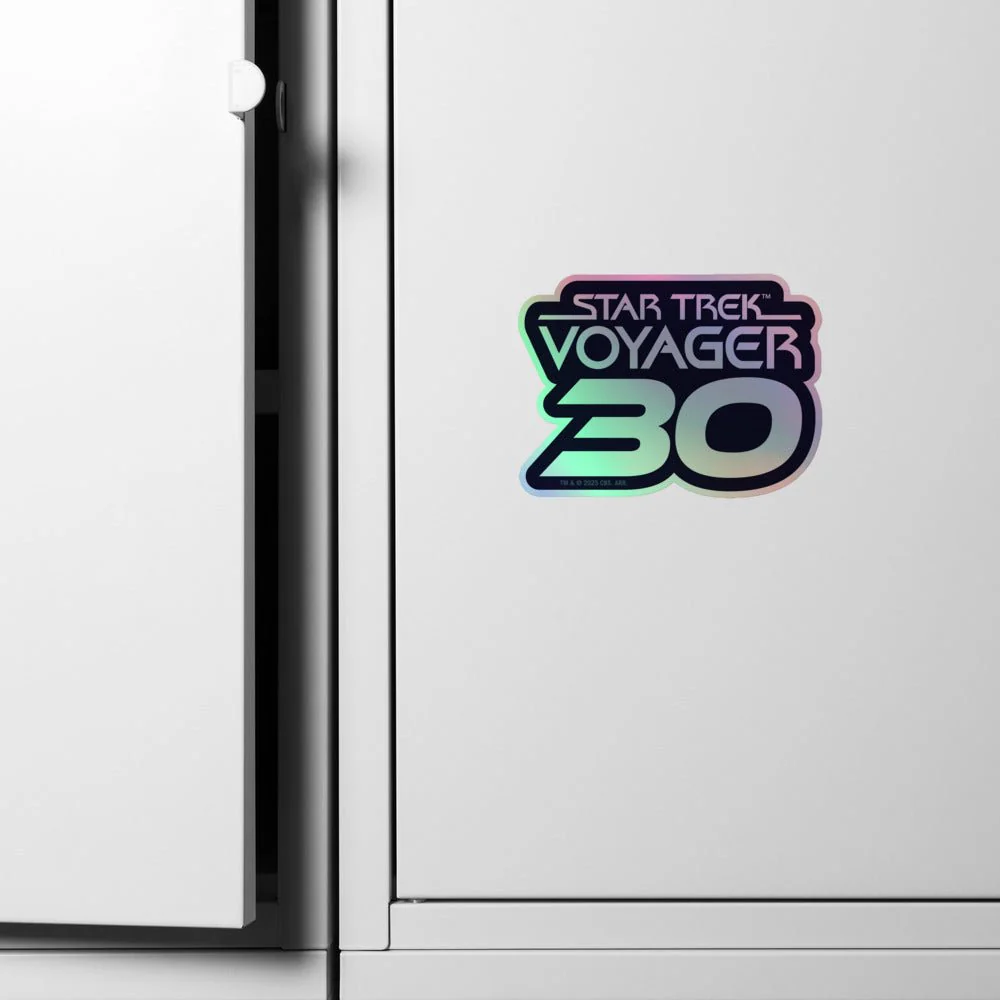 Star Trek: Voyager 30th Anniversary Logo Holographic Sticker - Image 13