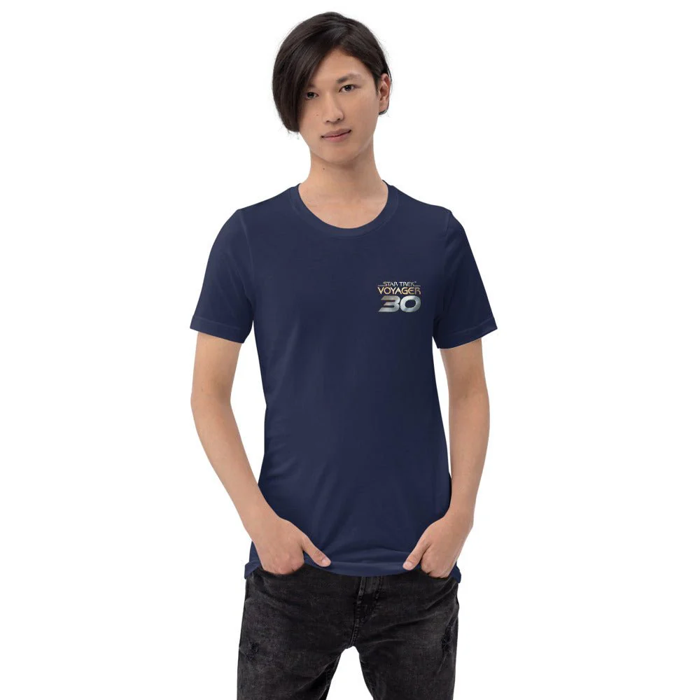 Star Trek: Voyager 30th Anniversary Logo Unisex T-Shirt - Image 4