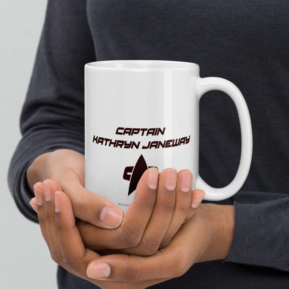 Star Trek: Voyager Janeway Coffee Black Mug - Image 12