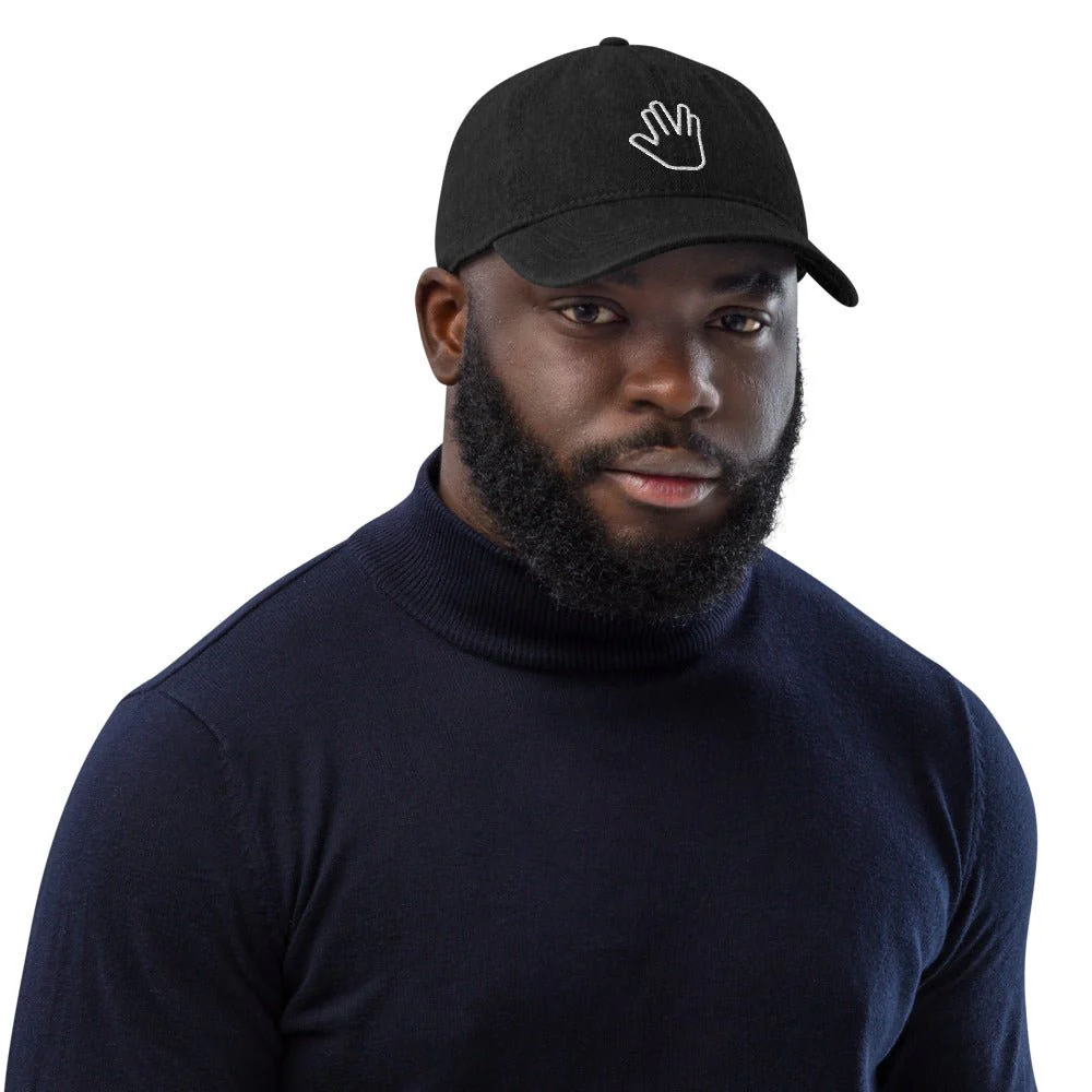 Star Trek Vulcan Salute Embroidered Denim Hat - Image 2
