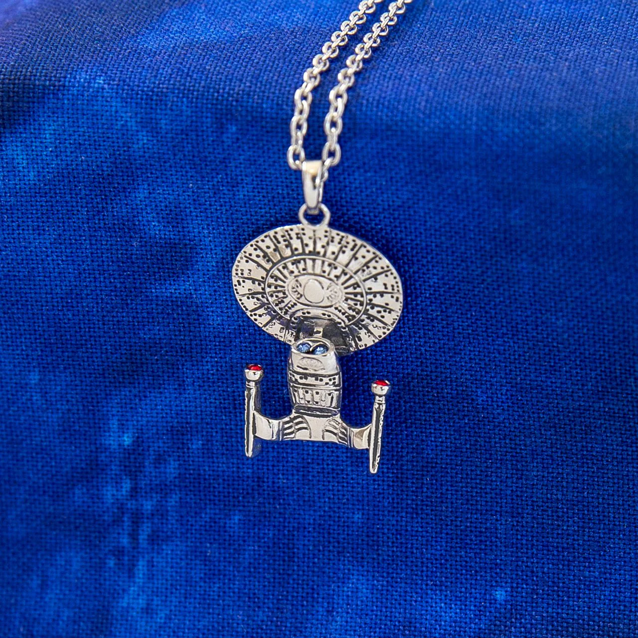 Star Trek x RockLove USS Enterprise-D Starship Necklace - Image 6