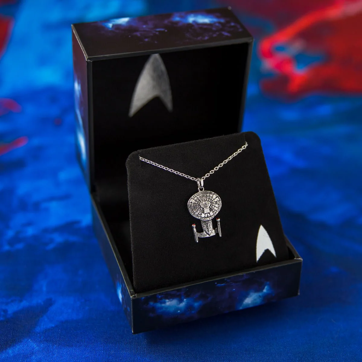 Star Trek x RockLove USS Enterprise-D Starship Necklace - Image 7