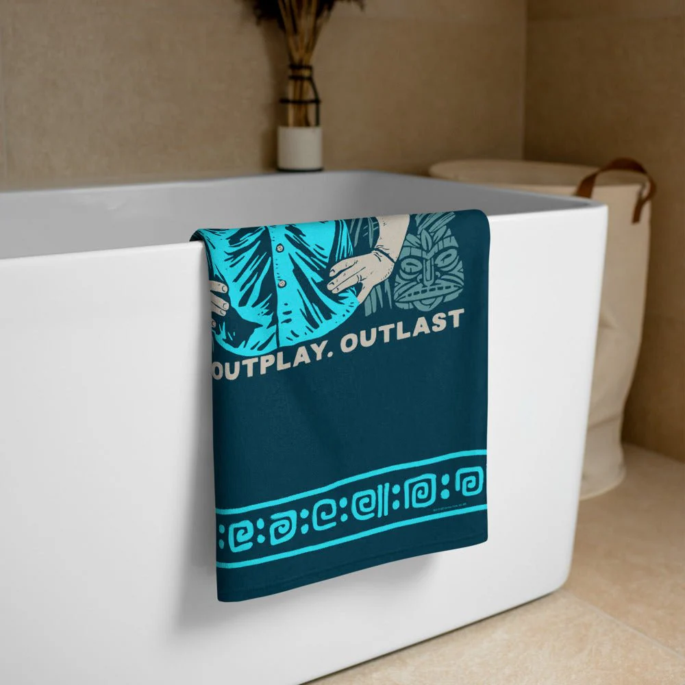Survivor Beach Towel Jeff Outwit. Outplay. Outlast. - Image 3